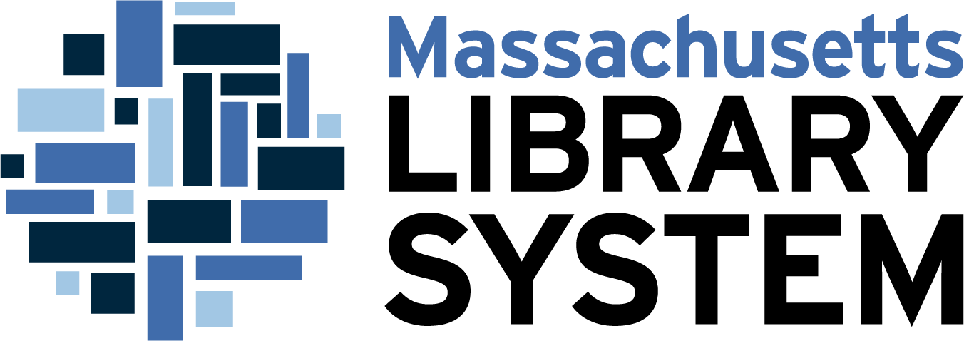 Logo of Massachusetts Library System.